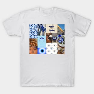 evil eye aesthetic collage T-Shirt